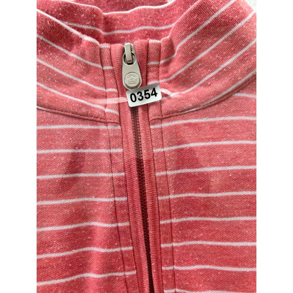 Peter Millar Women's Pink Striped Quarter Zip Super Soft Size Small Great Condit - Picture 5 of 9